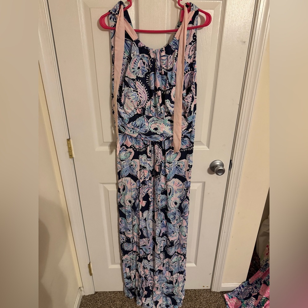 Lilly Pulitzer maxi dress in Blue and Pink